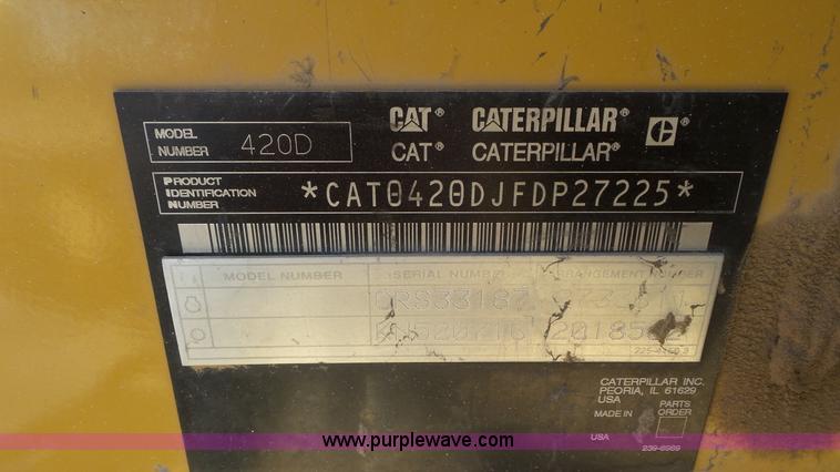 image for item J6124 2006 Caterpillar 420D backhoe