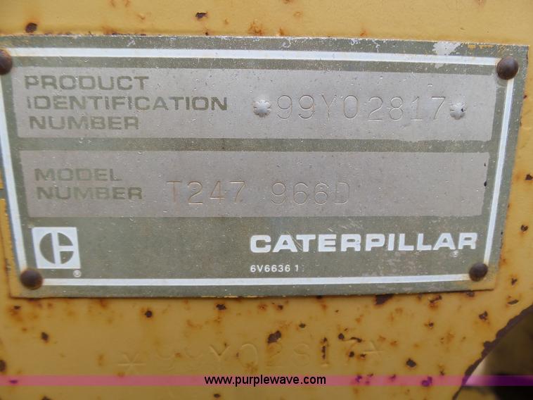 image for item J6157 1983 Caterpillar 966D wheel loader