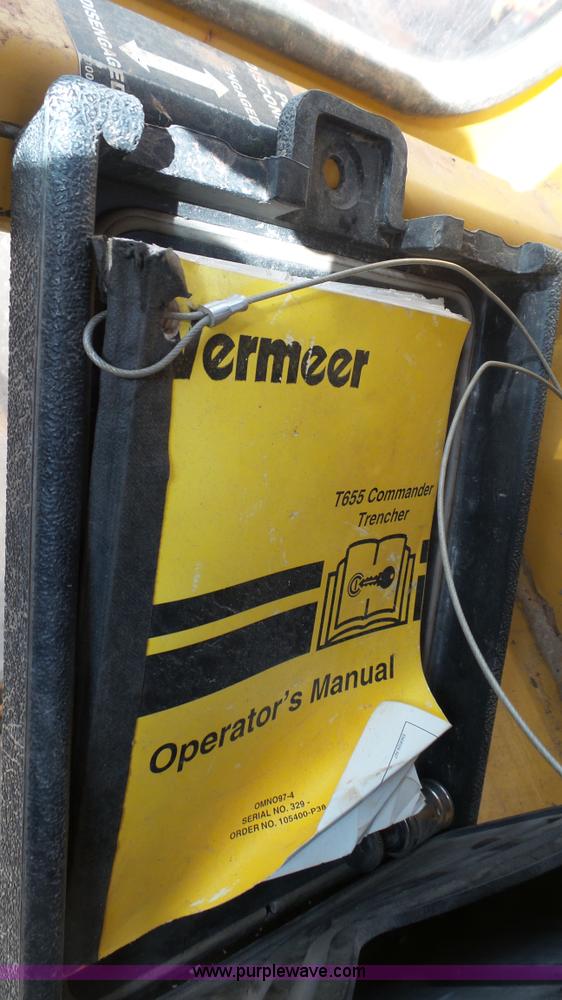 image for item J6251 2000 Vermeer T655 Commander trencher