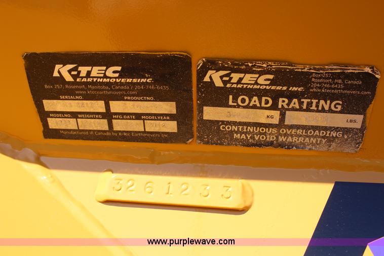 image for item J7702 2012 K-tec 1233 scraper