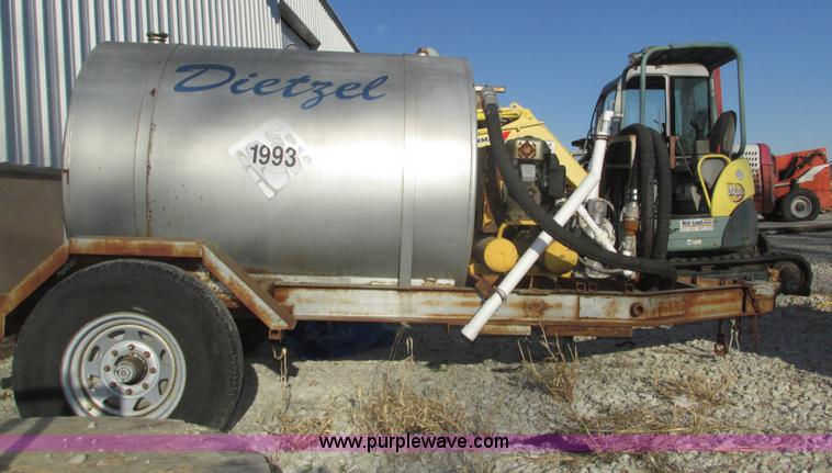 image for item J8975 Shop built used oil trailer