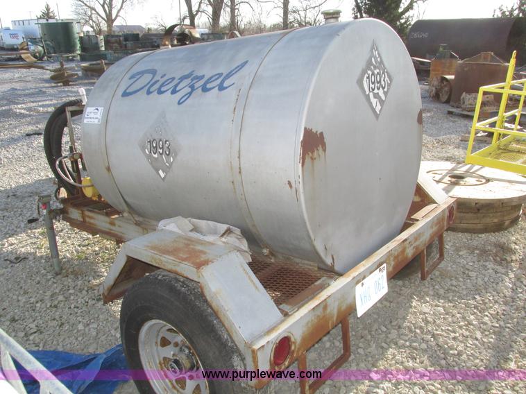 image for item J8975 Shop built used oil trailer