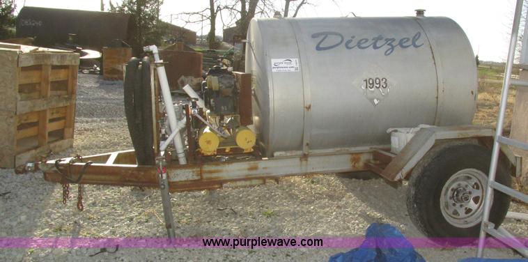 image for item J8975 Shop built used oil trailer