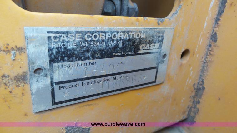 image for item J8983 1996 Case 1840 skid steer