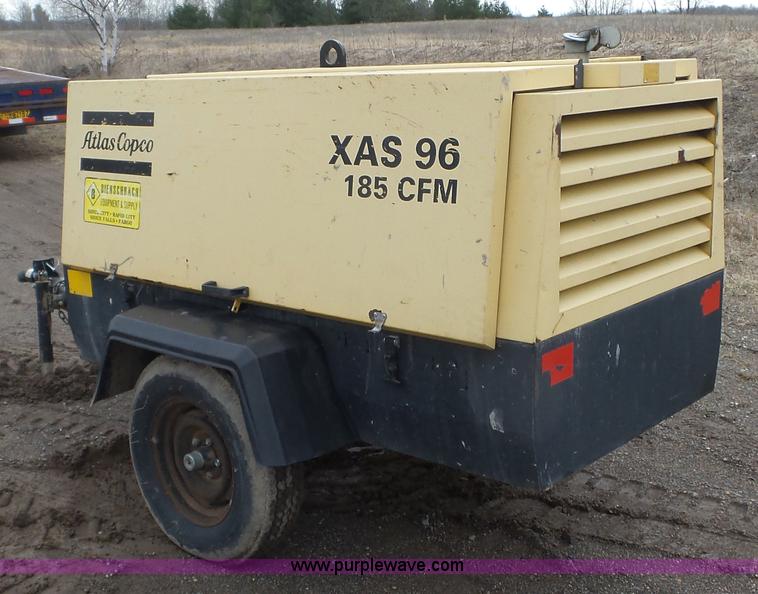 image for item K4635 2002 Atlas Copco XAS96 air compressor