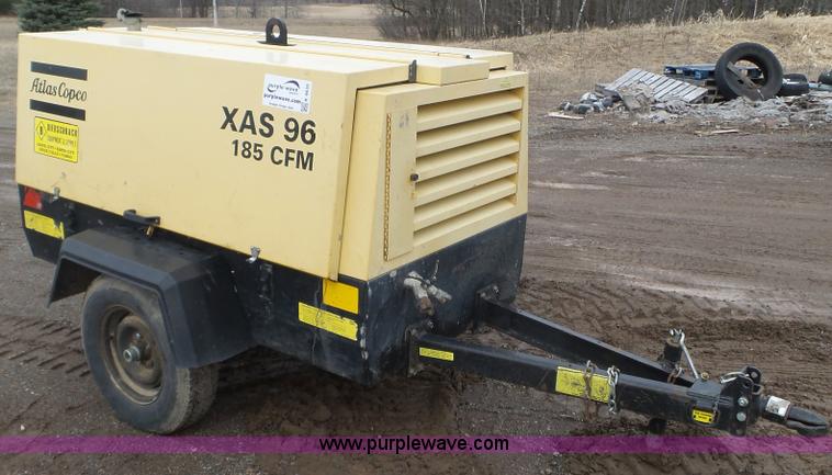 image for item K4635 2002 Atlas Copco XAS96 air compressor