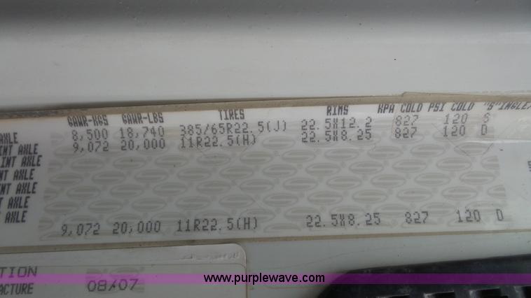 image for item K5118 2008 Sterling L9500 dump truck