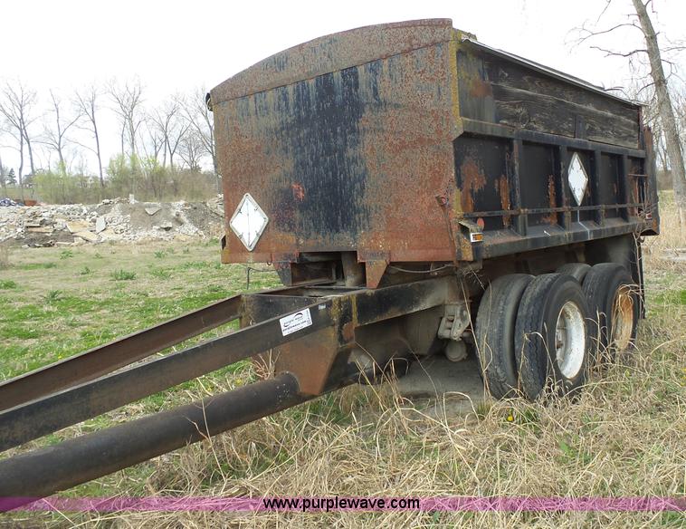image for item K5184 1992 shopbuilt end dump trailer