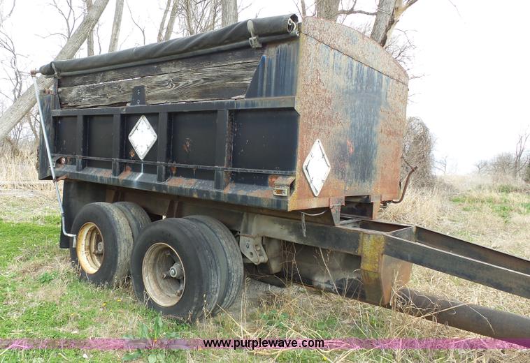 image for item K5184 1992 shopbuilt end dump trailer