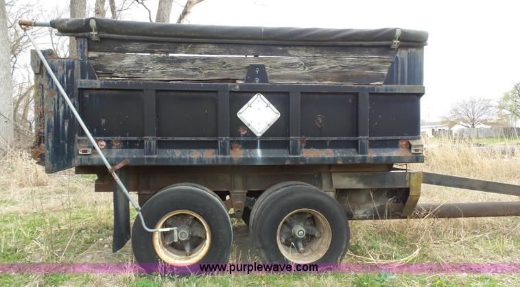 image for item K5184 1992 shopbuilt end dump trailer