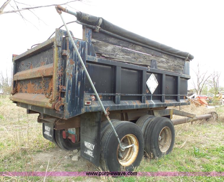 image for item K5184 1992 shopbuilt end dump trailer
