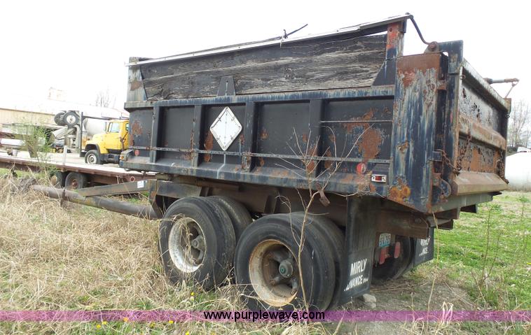 image for item K5184 1992 shopbuilt end dump trailer