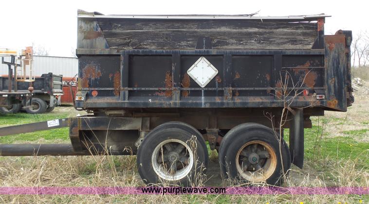 image for item K5184 1992 shopbuilt end dump trailer