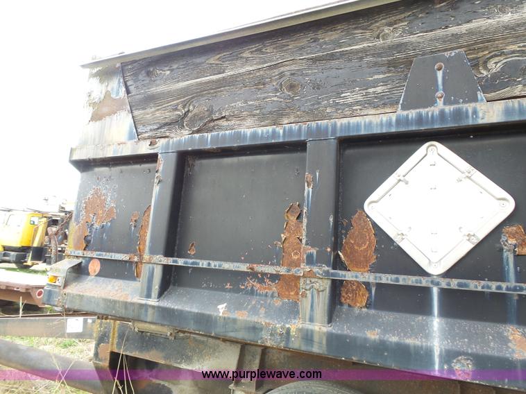 image for item K5184 1992 shopbuilt end dump trailer