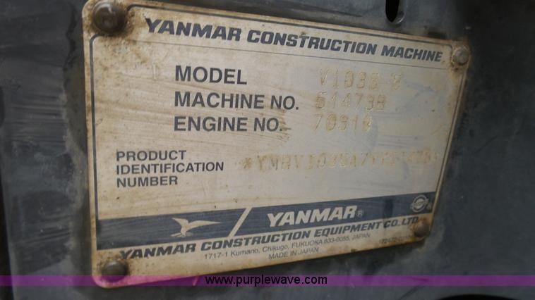 image for item L1347 Yanmar V1035-5 compact excavator