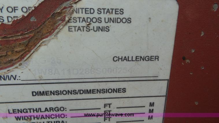 image for item L2177 2006 Witzco Challenger lowboy equipment trailer