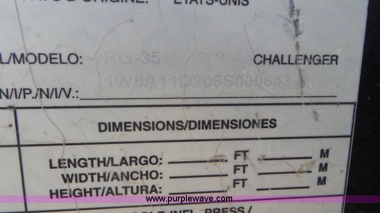 image for item L2178 2006 Witzco Challenger low boy equipment trailer