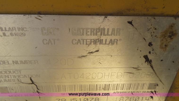 image for item L2192 2001 Caterpillar 420D backhoe