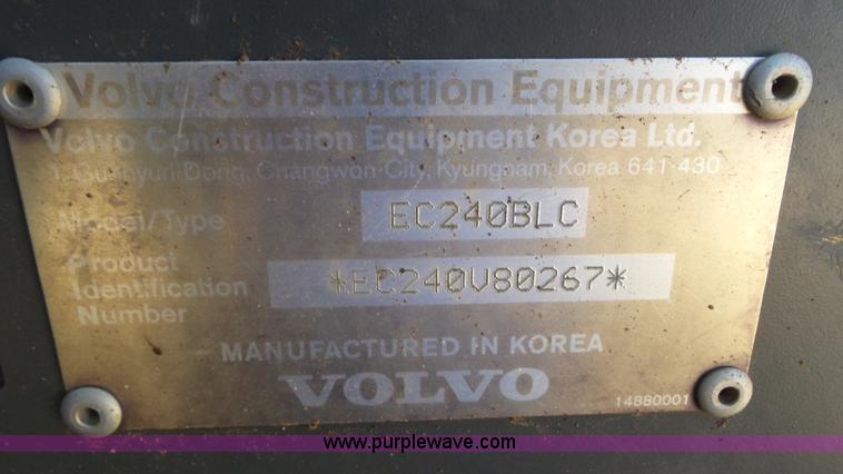 image for item L2195 2006 Volvo EC240BL C excavator