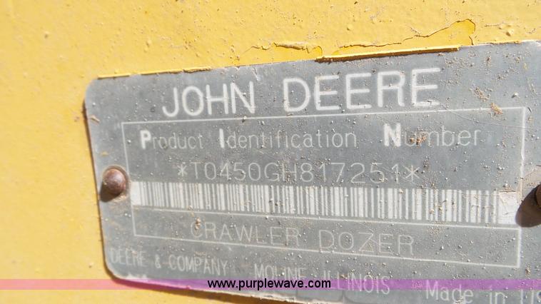 image for item L2196 1996 John Deere 450G LT Series IV pipelayer