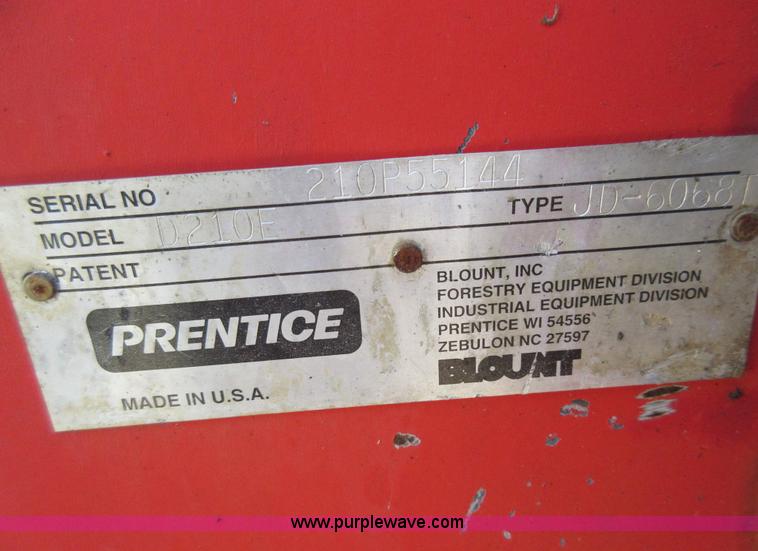 image for item L5438 1999 Prentice 210E log loader