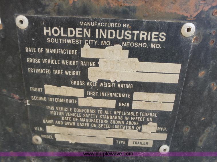 image for item L5657 1990 Holden TD0-2024 equipment trailer