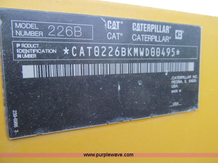 image for item L5670 2010 Caterpillar 226B Series 3 skid steer