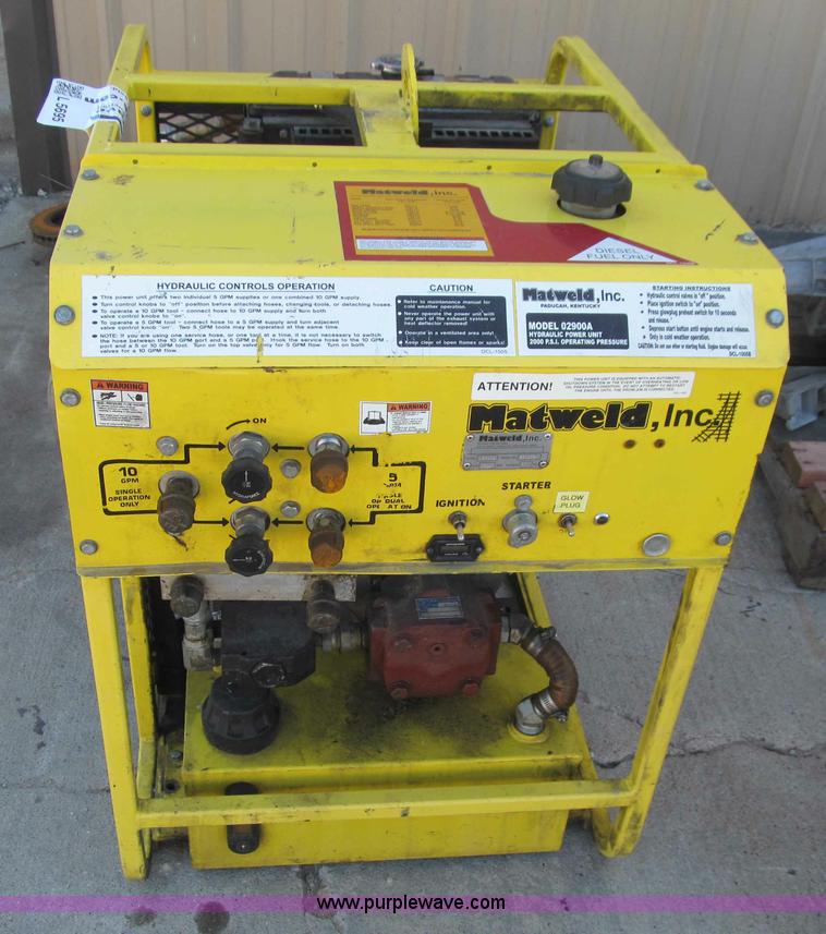 image for item L5695 Matweld 2900A power unit