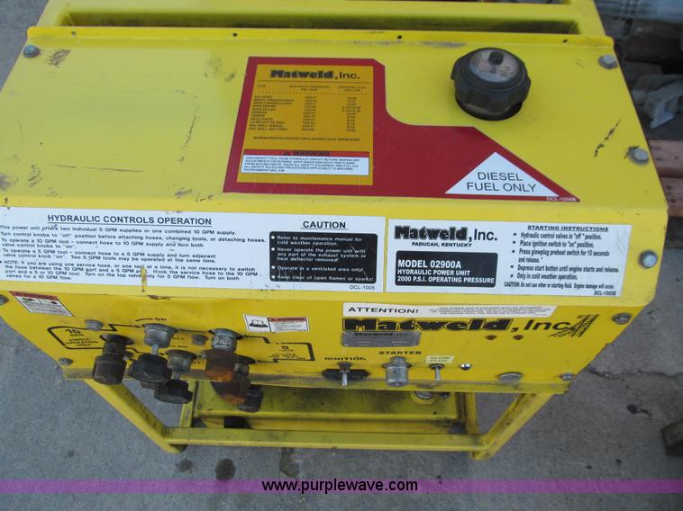 image for item L5695 Matweld 2900A power unit