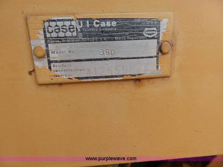 image for item L7362 Case 360 trencher