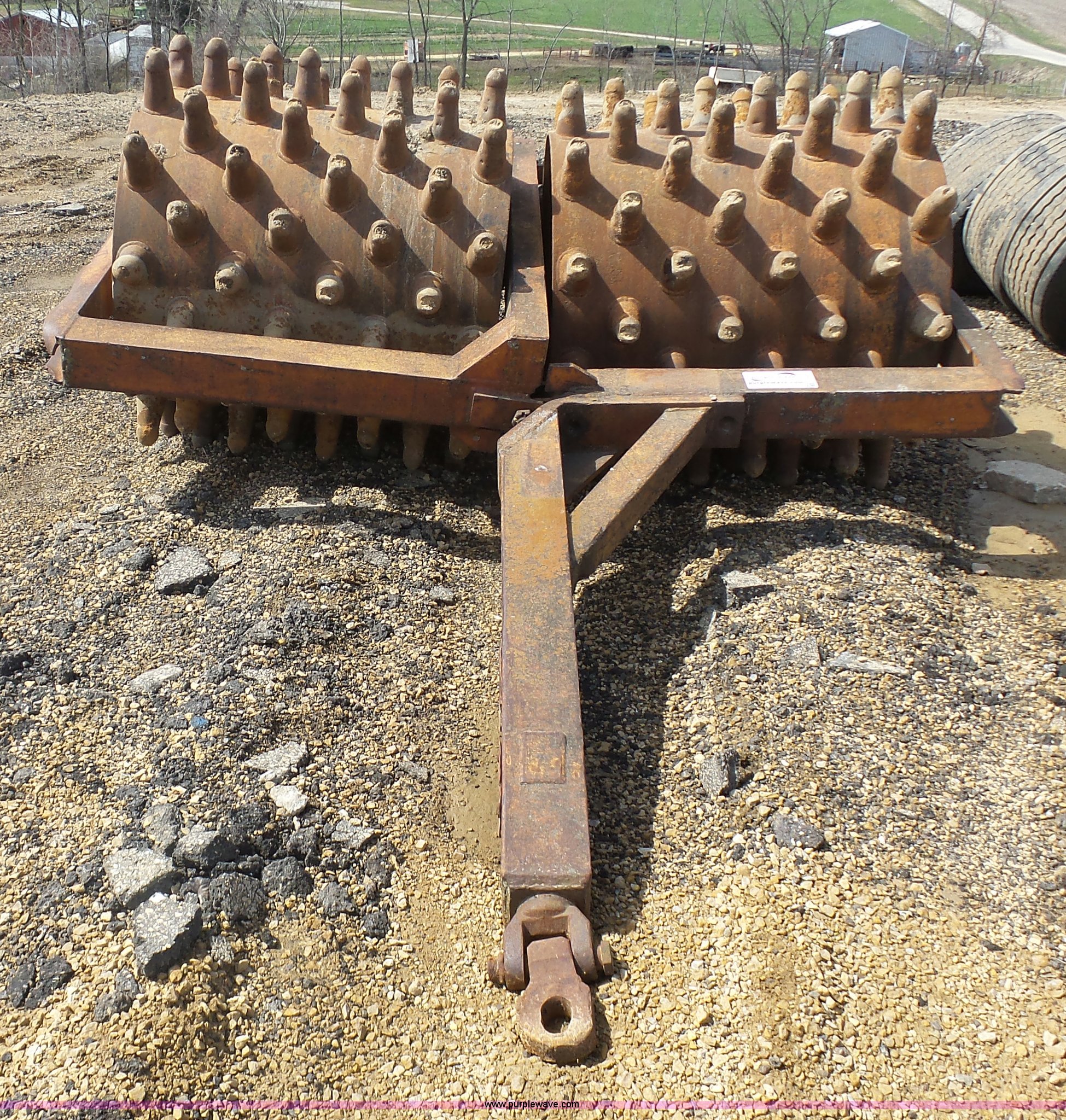 Double drum sheeps foot roller in Cuba City, WI Item J1671 sold