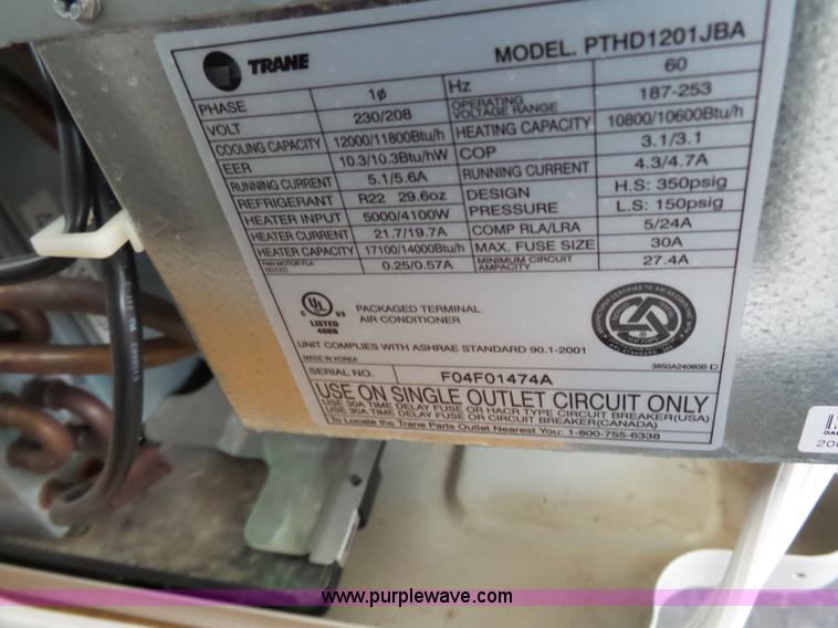 image for item AM9639 (2) Trane P-Tak AC units