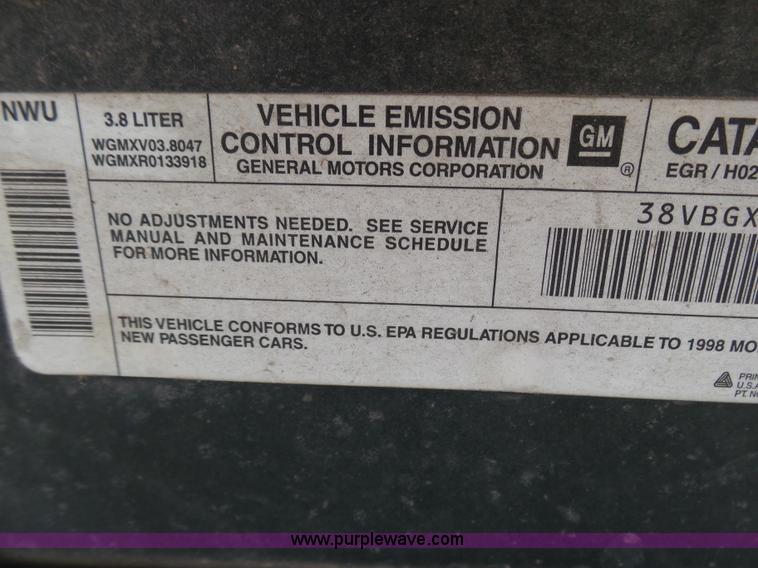 image for item AR9398 1998 Pontiac Grand Prix GT