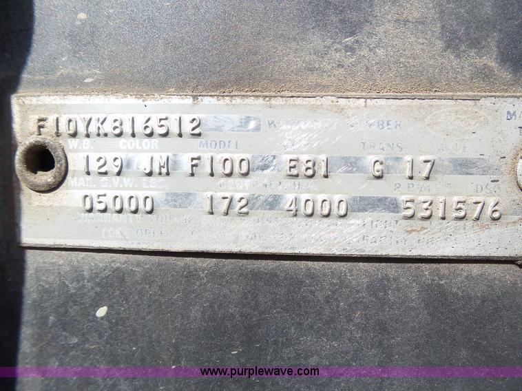 image for item AR9401 1966 Ford 100 pickup truck