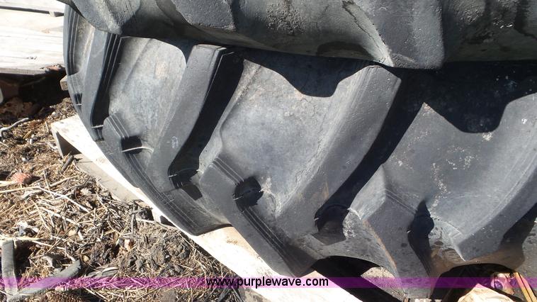image for item AV9774 (2) John Deere 15.5-38 tractor tires and wheels