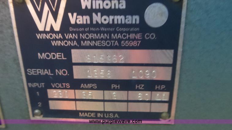 image for item AV9791 Winona Van Norman SM6000 planer