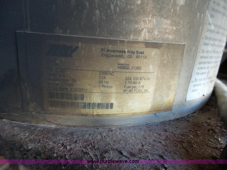 image for item BE9821 Hotsy pressure washer