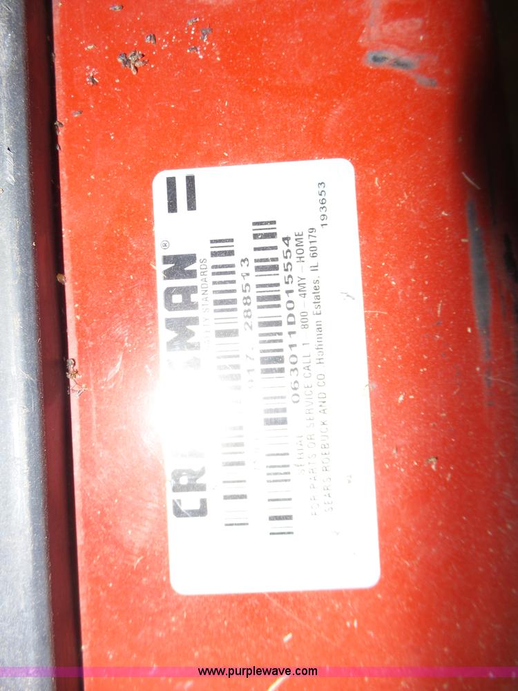 image for item BL9567 Craftsman YT3000 lawn mower