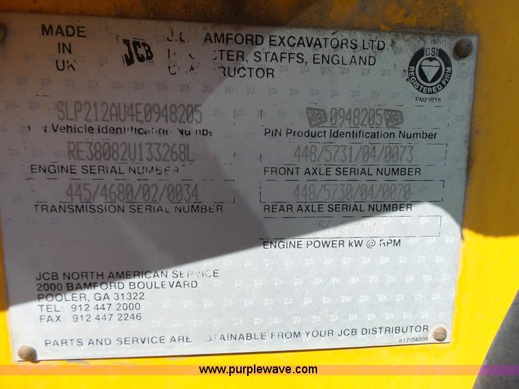 image for item J4163 JCB 212SU wheel loader