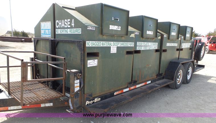 image for item J4214 2003 Pro Trainer PRTB-20 Pro Bin recycle trailer