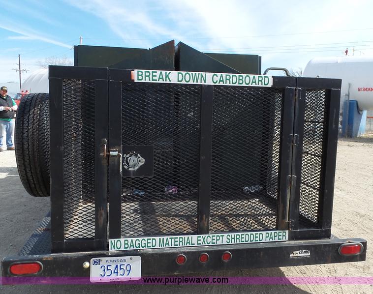 image for item J4214 2003 Pro Trainer PRTB-20 Pro Bin recycle trailer