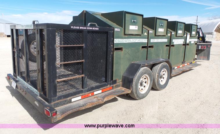 image for item J4214 2003 Pro Trainer PRTB-20 Pro Bin recycle trailer