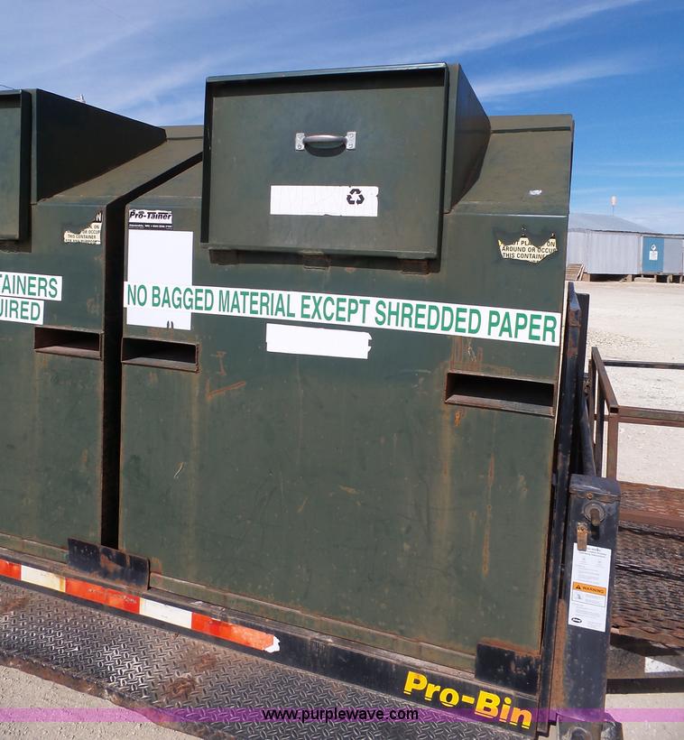 image for item J4214 2003 Pro Trainer PRTB-20 Pro Bin recycle trailer