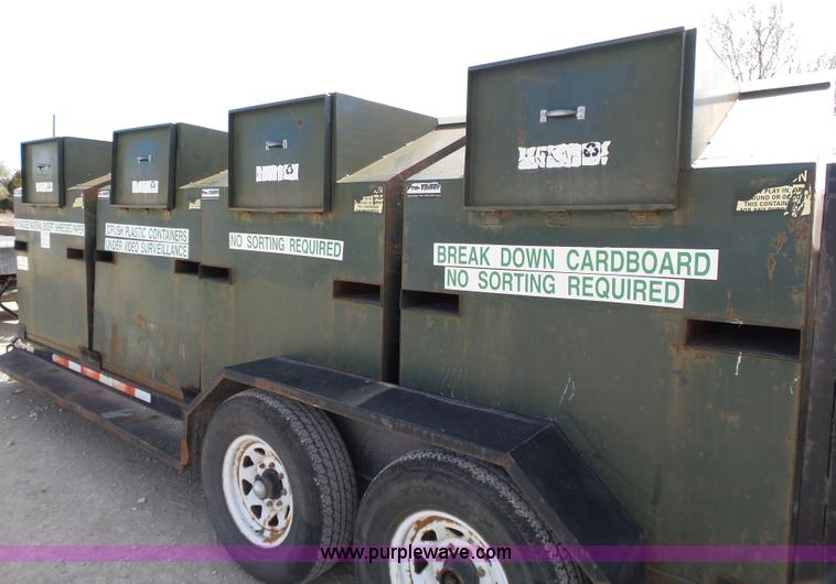 image for item J4214 2003 Pro Trainer PRTB-20 Pro Bin recycle trailer