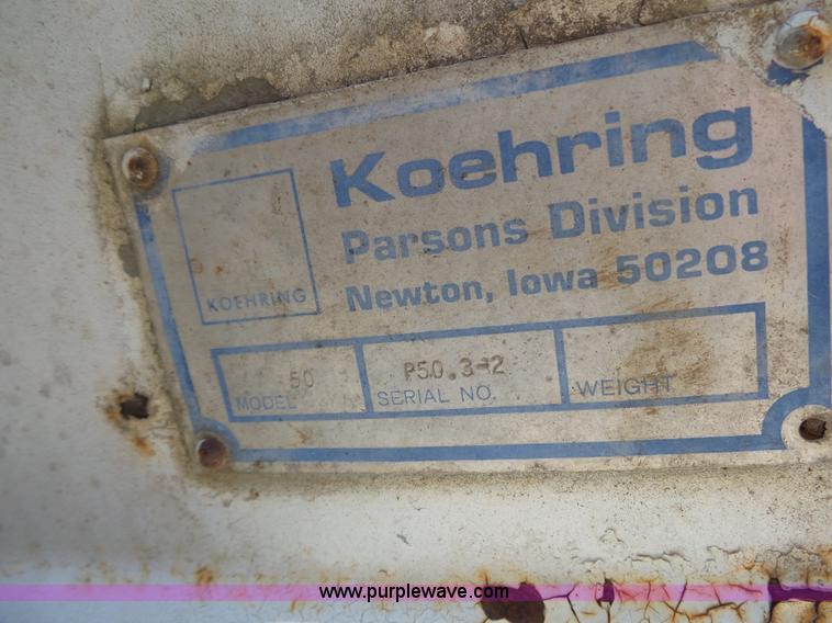 image for item J4983 Koehring 50 trencher