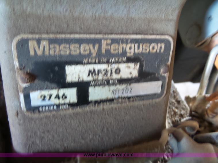 image for item J4986 Massey-Ferguson 210 Series 2746 tractor