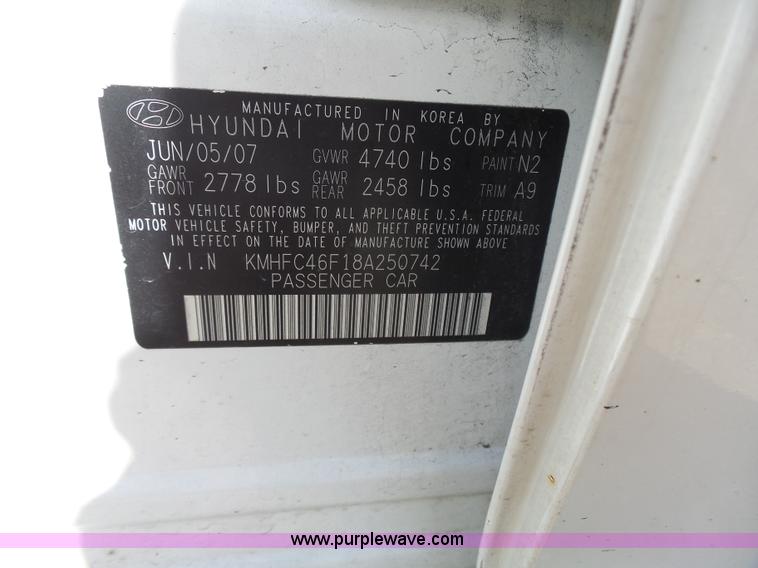 image for item J5000 2008 Hyundai Azera Limited