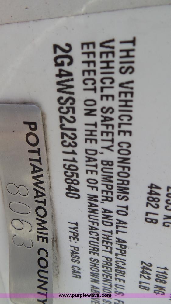 image for item K5241 2003 Buick Century Custom