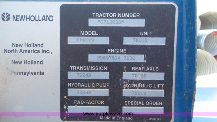 image for item K5246 1996 New Holland 7740 tractor