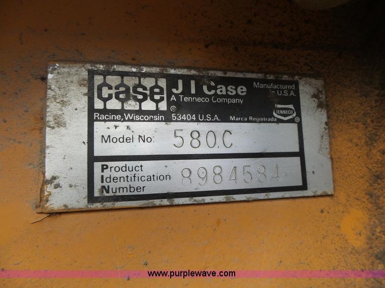 image for item L7134 1979 Case 580C backhoe